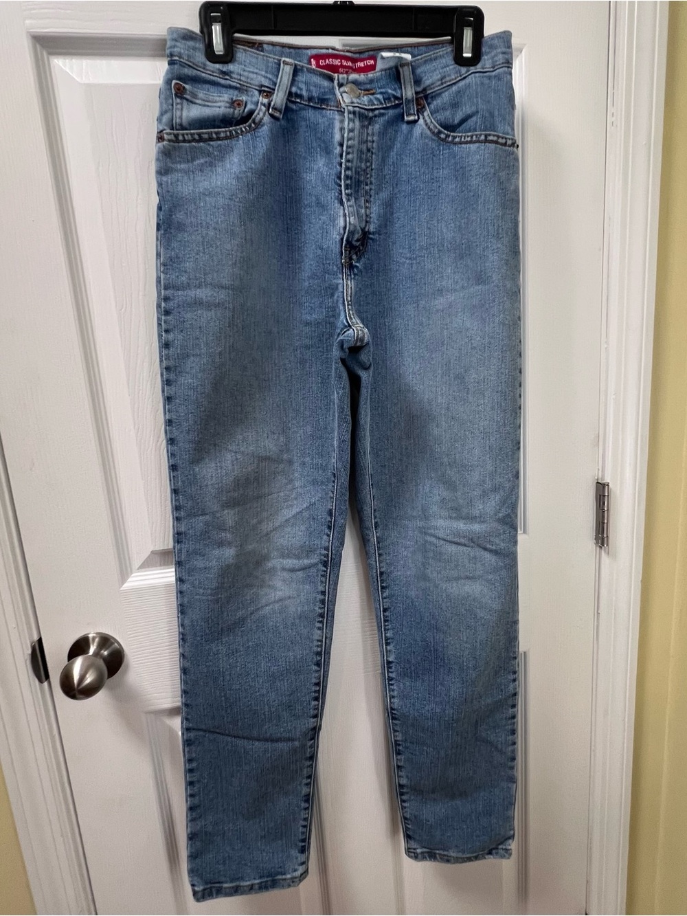 Levi's 512 Classic Slim Stretch Tapered Jeans Women Size 8 Blue Vintage 90s